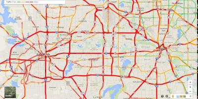 Bản đồ của Dallas giao thông