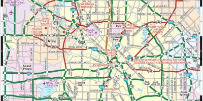 Thành phố của Dallas bản đồ