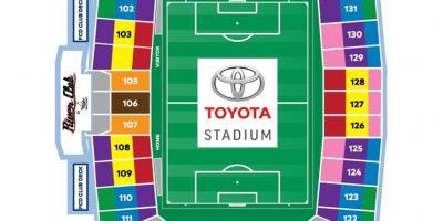 Bản đồ của Toyota Sân vận động Dallas
