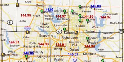 Dallas, Texas mã bản đồ