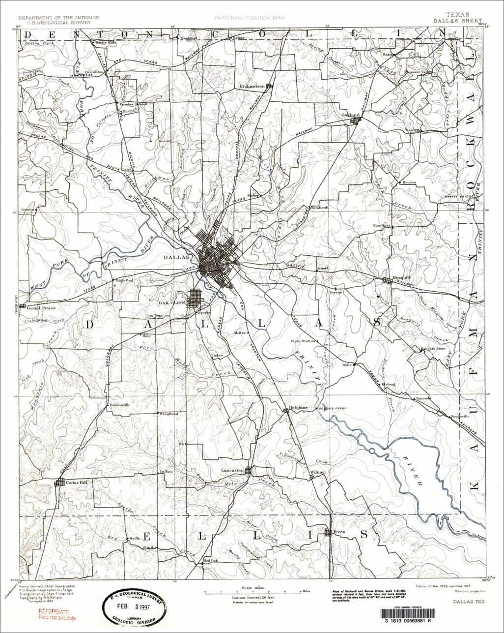 Dallas bản đồ Texas
