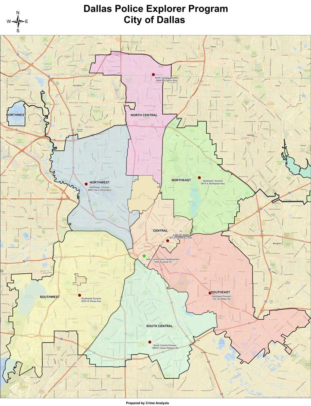 Dallas khu vực bản đồ
