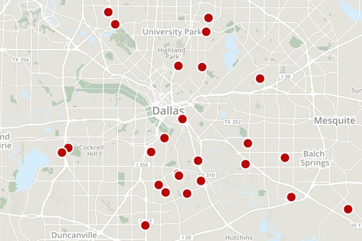 Dallas bản đồ tội phạm