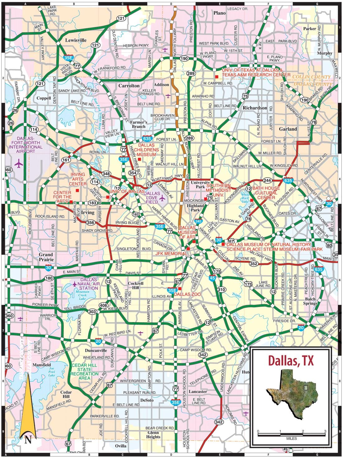 bản đồ của texas