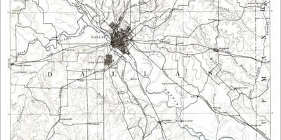 Dallas bản đồ Texas