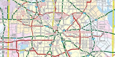 Dallas bản đồ thành phố