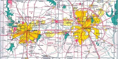 Bản đồ của bắc Dallas