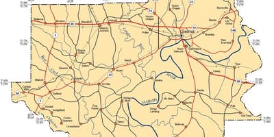 Bản đồ của quận Dallas