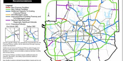 Dallas đường số bản đồ